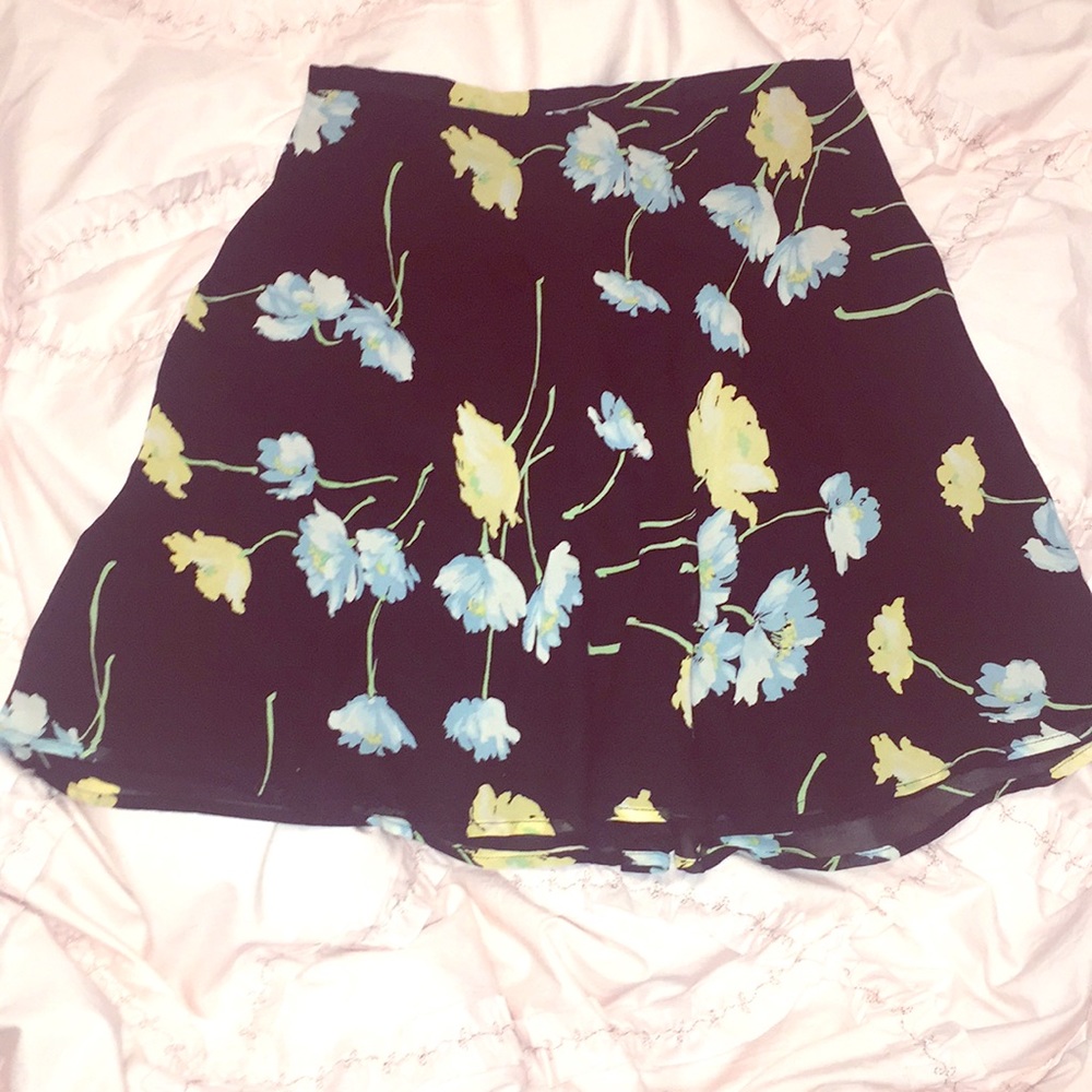 Flowy flower Ann Taylor Petites skirt